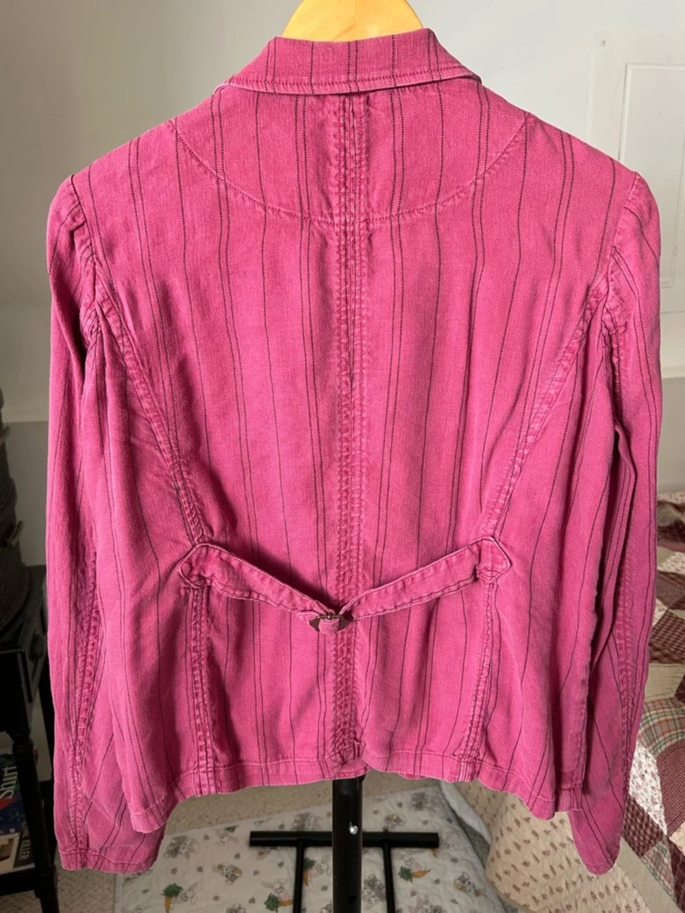 Sundance Linen Pink Blazer Jacket XS